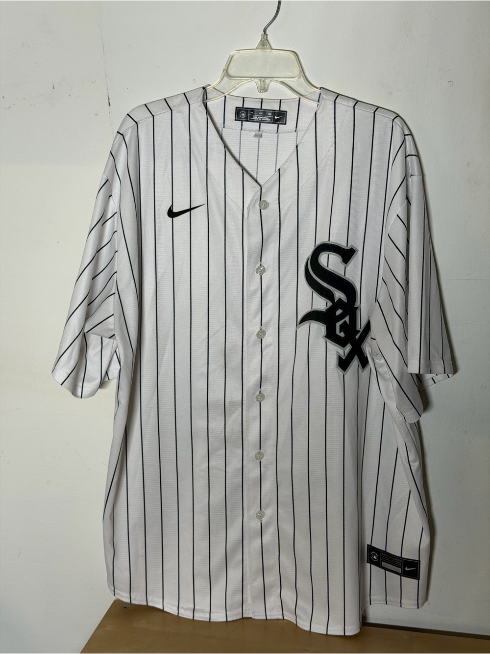 Nike Chicago White Sox Home Pinstripe Blank Jersey Men’s XXL MLB